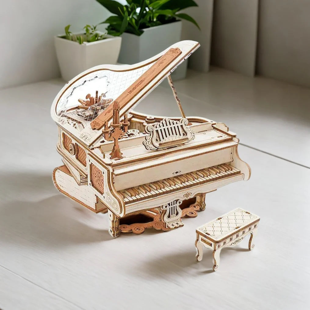 Artfutale Magic Piano Mechanical Music Box 3D Wooden Puzzle