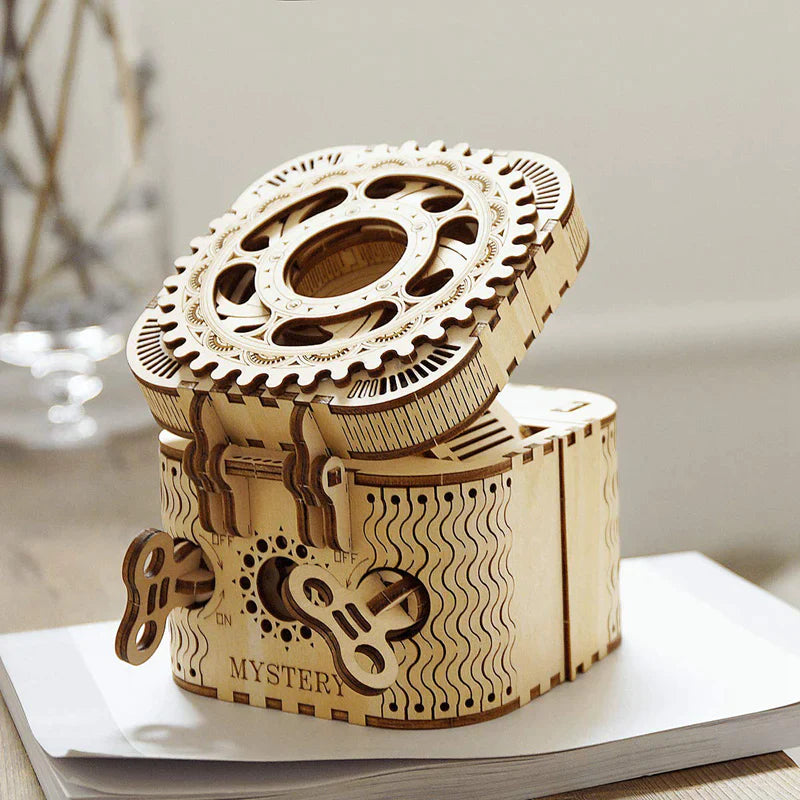 Artfutale Mechanical Treasure Box 3D Wooden Puzzle