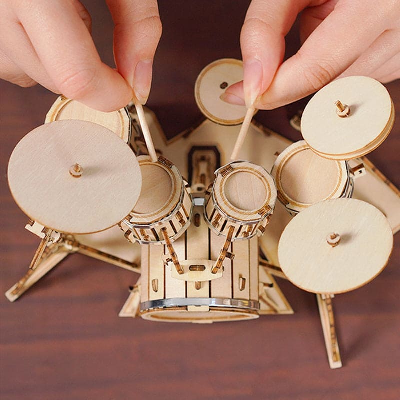 Artfutale Magic Drum kit Model 3D Wooden Puzzle