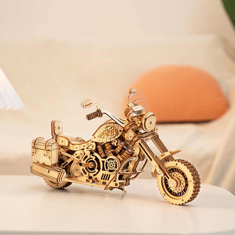 Artfutale Cruiser Motorcycle Mechanical Gear 3D Wooden Puzzle