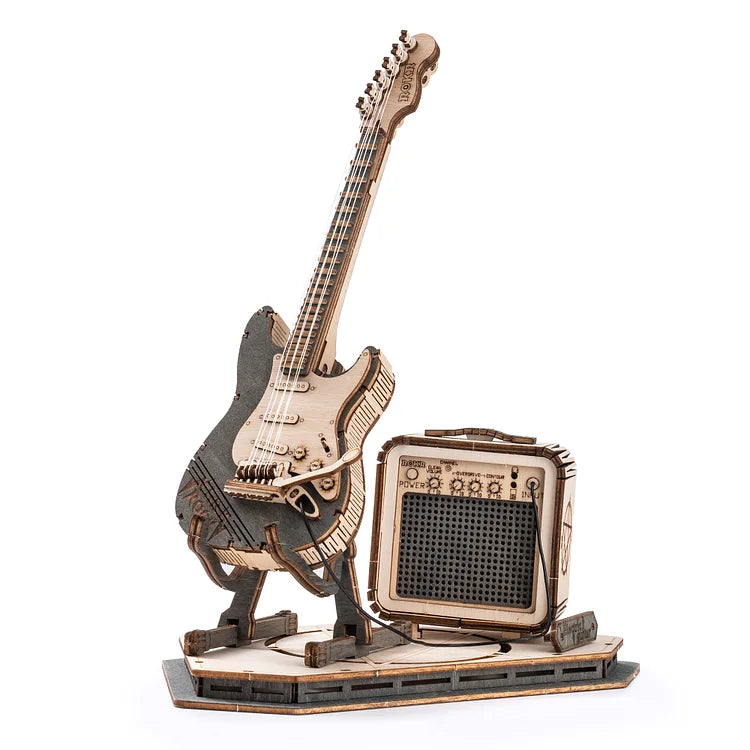 Artfutale Magic Electric Guitar Model 3D Wooden Puzzle