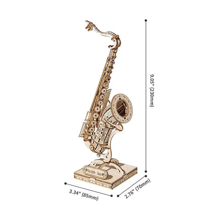 Artfutale Magic Saxophone Model 3D Wooden Puzzle