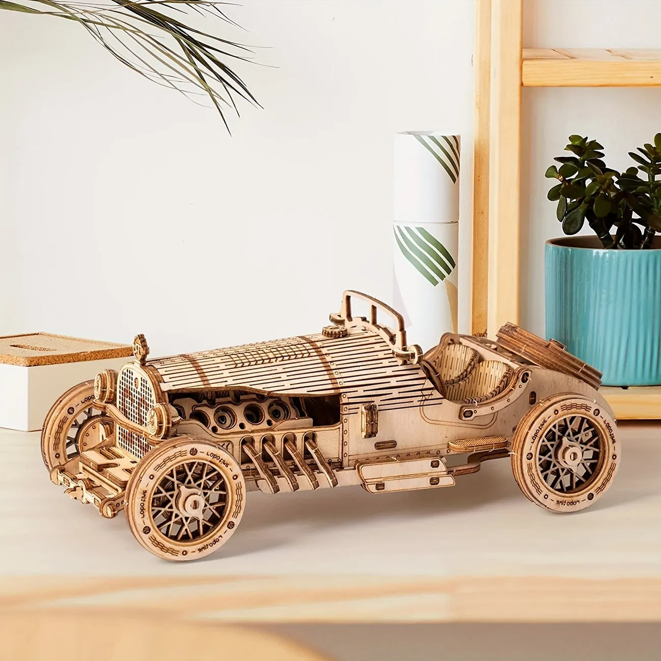 Artfutale Grand Prix Car Scale Model 3D Wooden Puzzle