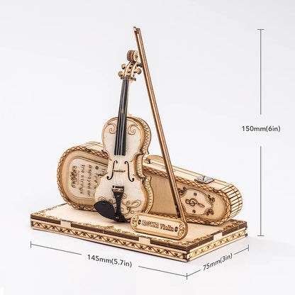 Artfutale Magic Violin Model 3D Wooden Puzzle