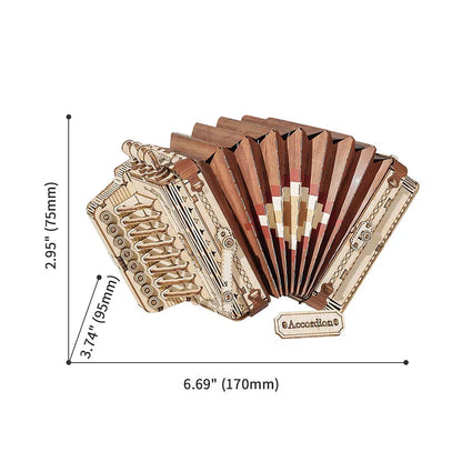 Artfutale Magic Accordion Model 3D Wooden Puzzle