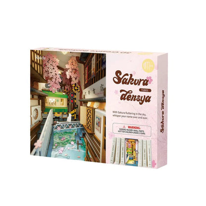 Artfultale Sakura Densya 3D Wooden DIY Book Nook