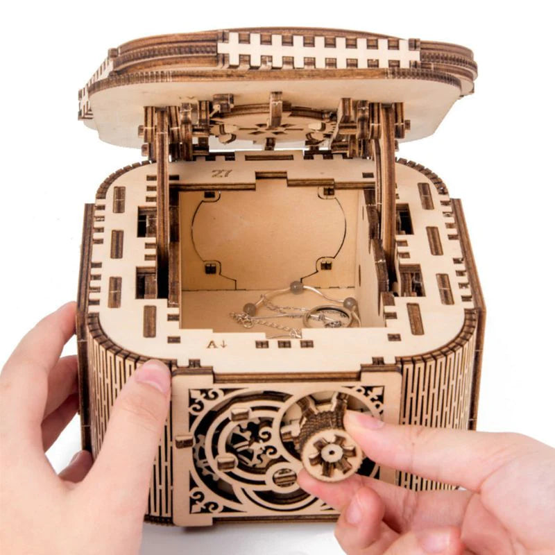 Artfutale Mechanical Treasure Box 3D Wooden Puzzle