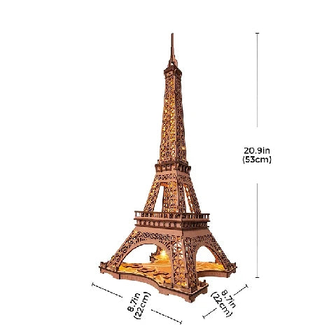 Artfutale Starry Eiffel Tower 3D Wooden Puzzle