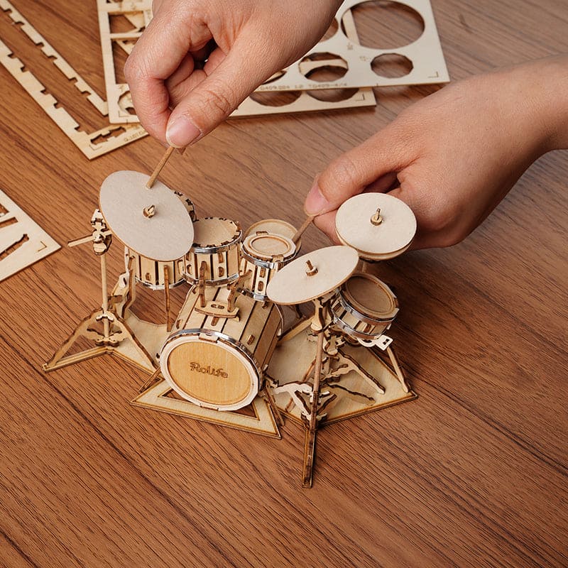 Artfutale Magic Drum kit Model 3D Wooden Puzzle