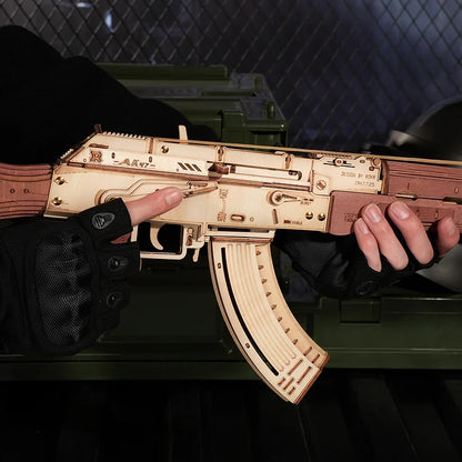 AK-47 Assault Rifle Gun Toy 3D Wooden Puzzle