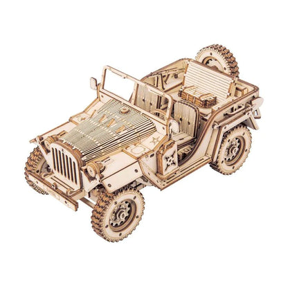 Artfutale Army Jeep Scale Model 3D Wooden Puzzle