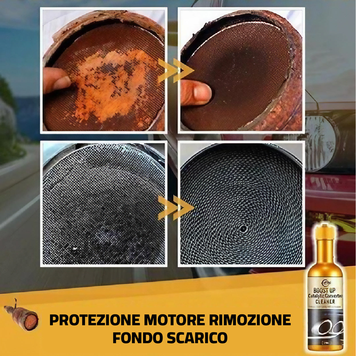 BOOST UP PULITORE CONVERTITORE CATALITICO