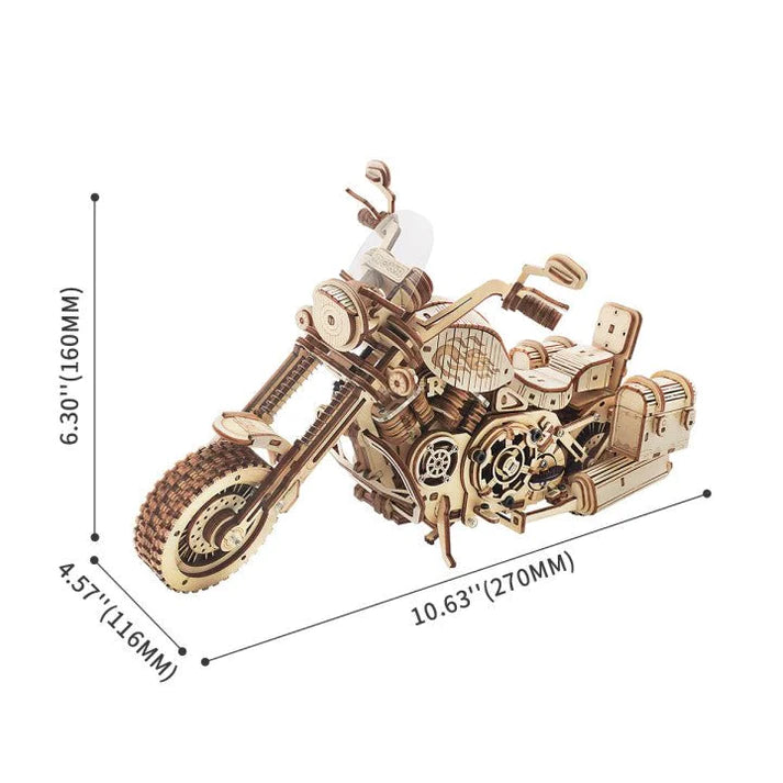 Artfutale Cruiser Motorcycle Mechanical Gear 3D Wooden Puzzle