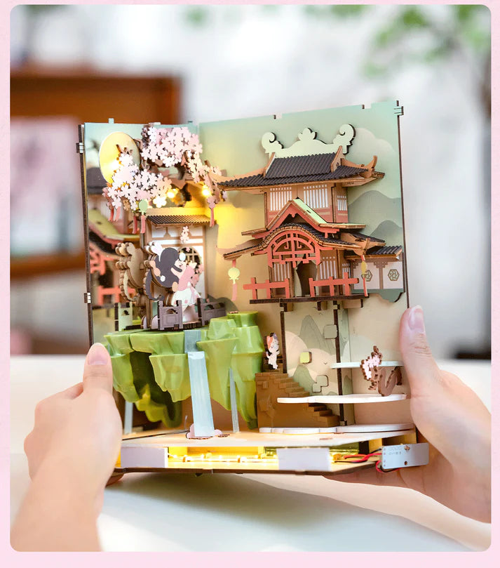 Artfultale Falling Sakura DIY Book Nook 3D Wooden Puzzle