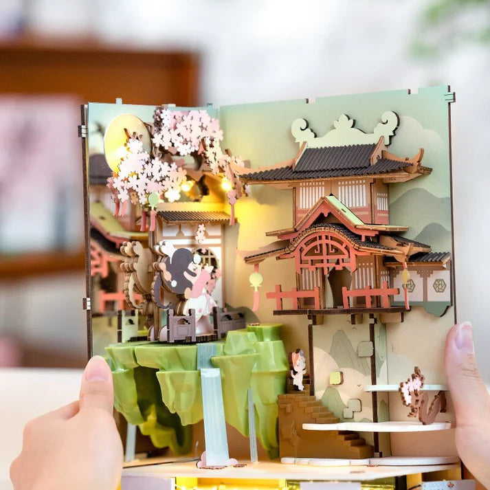 Artfultale Falling Sakura DIY Book Nook 3D Wooden Puzzle