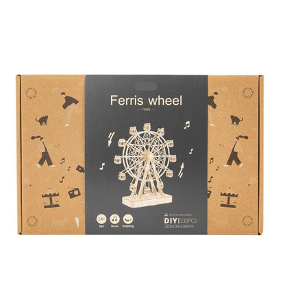 Artfutale Ferris Wheel 3D Wooden Puzzle Music Box