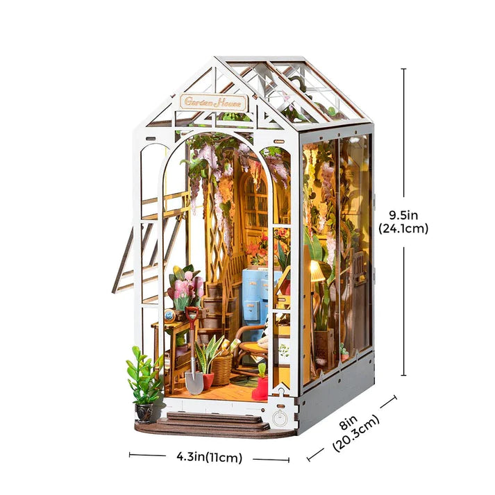 Artfultale Garden House 3D Wooden DIY Book Nook