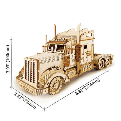 Artfutale Heavy Truck Scale Model 3D Wooden Puzzle