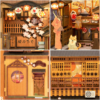 Artfultale Japanese Izakaya Alley DIY Book Nook Wooden Puzzle