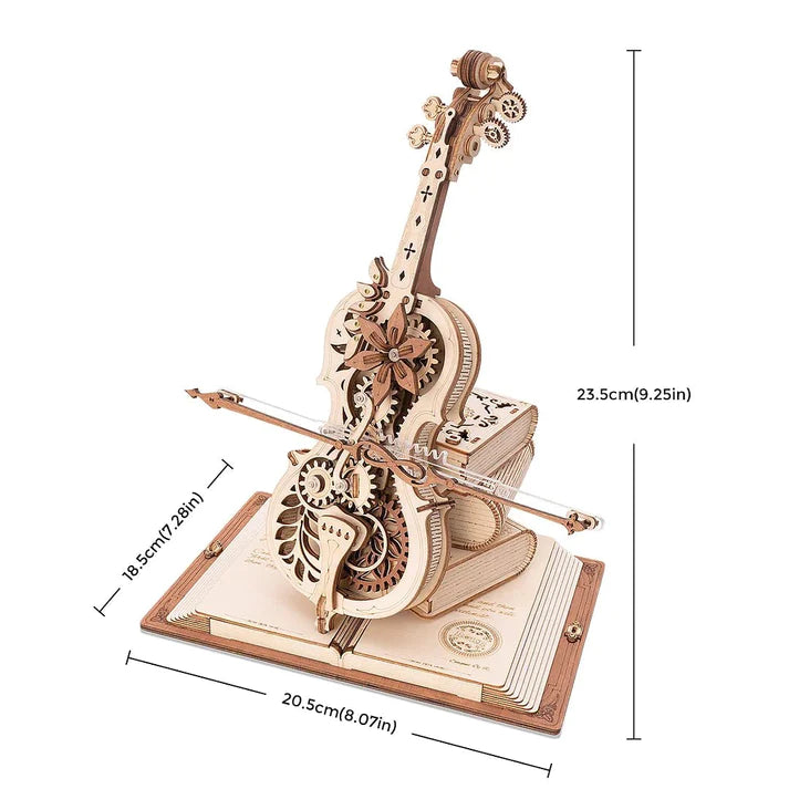 Artfultale Wooden Magic Cello Mechanical 3D Puzzle