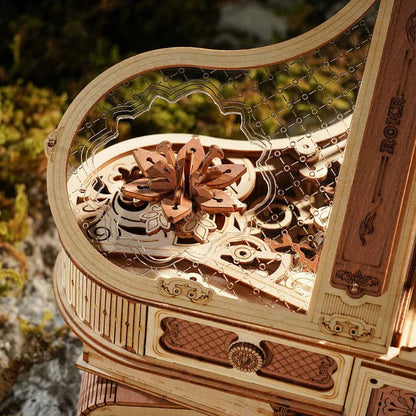 Artfutale Magic Piano Mechanical Music Box 3D Wooden Puzzle