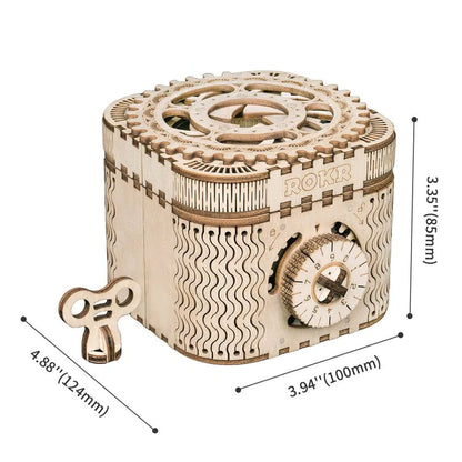 Artfutale Mechanical Treasure Box 3D Wooden Puzzle