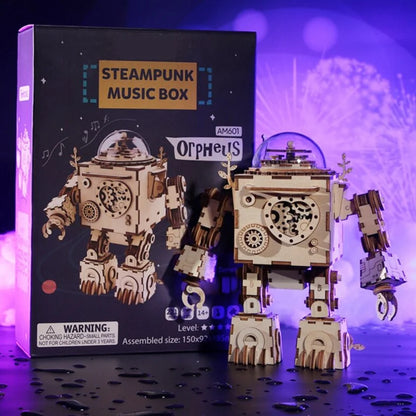 Artfutale Orpheus Steampunk DIY Music Box 3D Puzzle