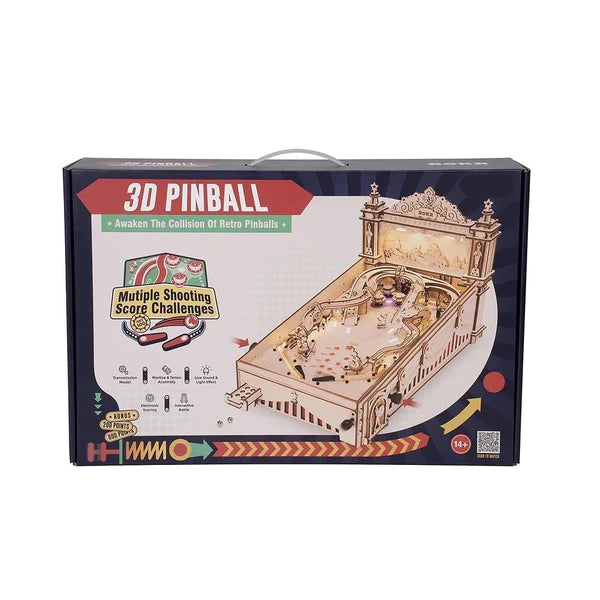 Artfutale Pinball Machine 3D Wooden Puzzle Kit