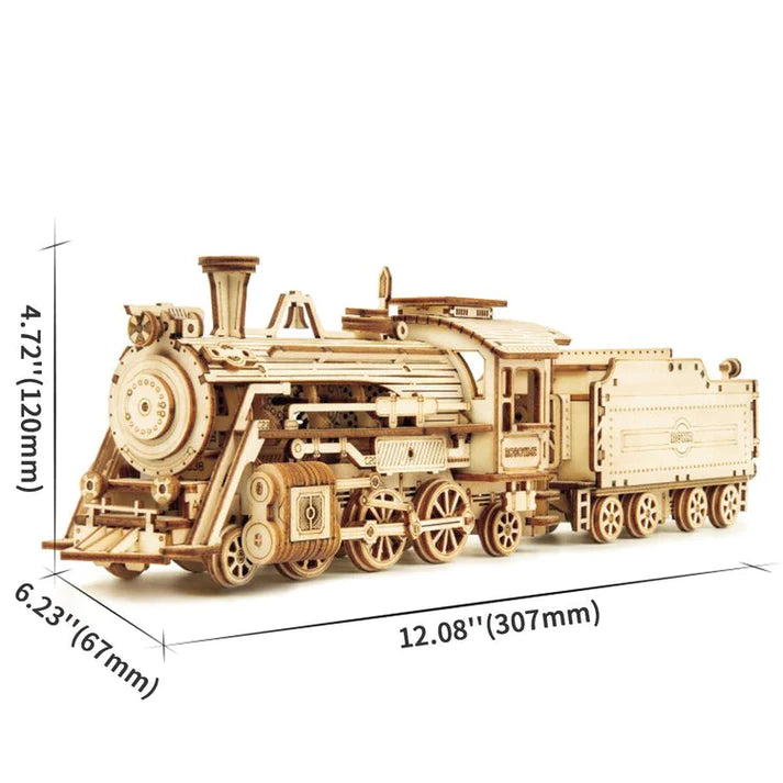 Artfutale Prime Steam Express Train Scale Model 3D Wooden Puzzle