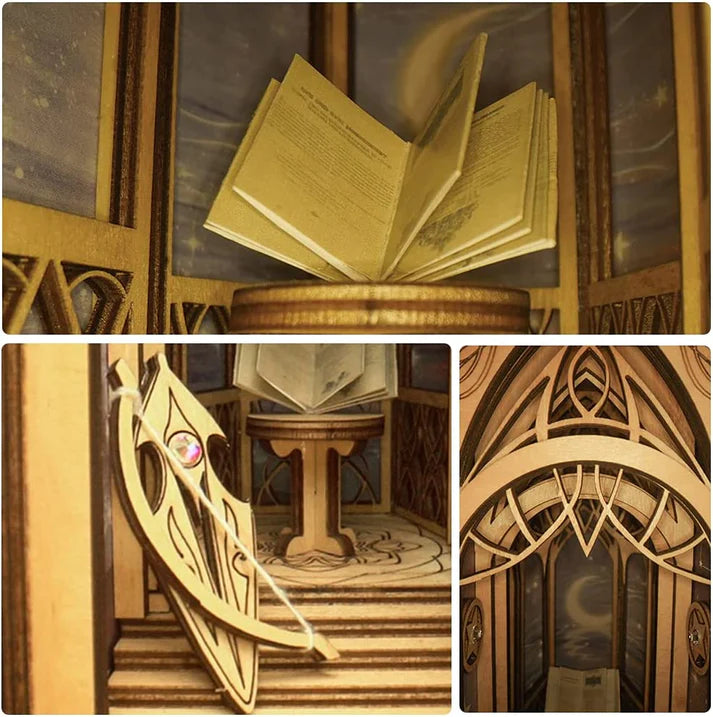 Artfultale Secret Of Galaxy Book Nook 3D Wooden Puzzle