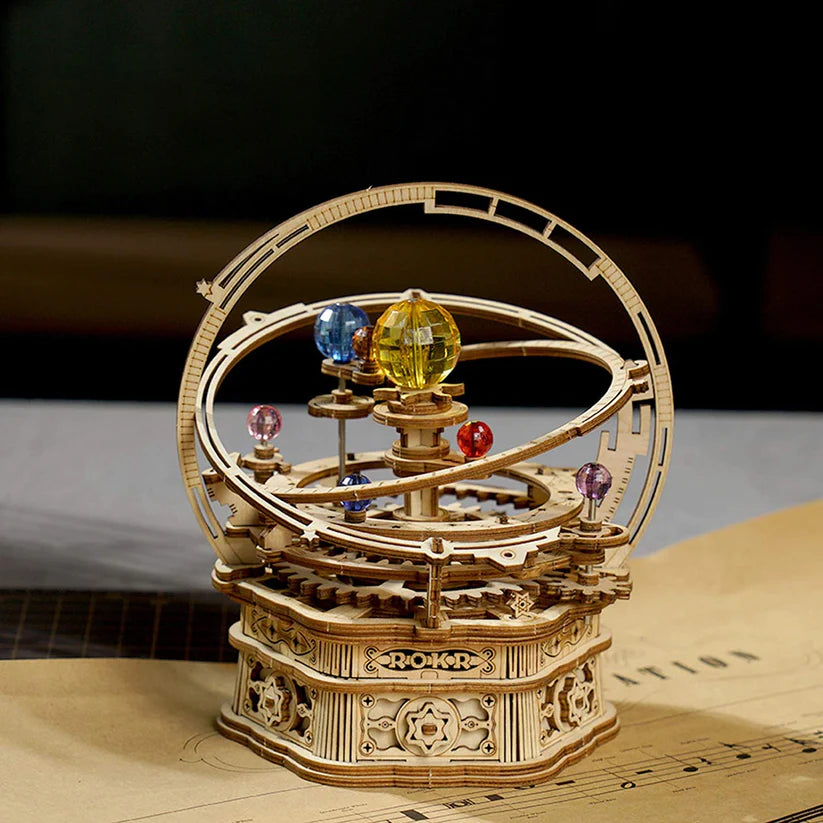 Artfutale Starry Night Orrery Mechanical Music Box