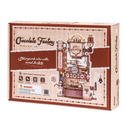 Artfutale Steampunk Chocolate Factory Marble Run Wooden Puzzle