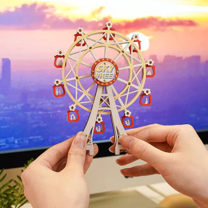 Artfutale Sunset Carnival Retro TV DIY 3D Puzzle