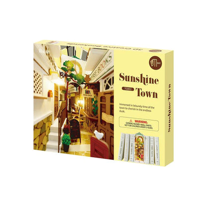 Artfultale Sunshine Town 3D Wooden DIY Book Nook