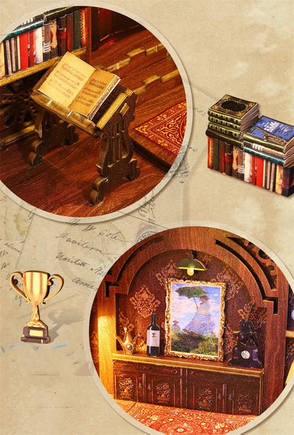 Artfultale Vintage Eternal Library DIY Book Nook Kit