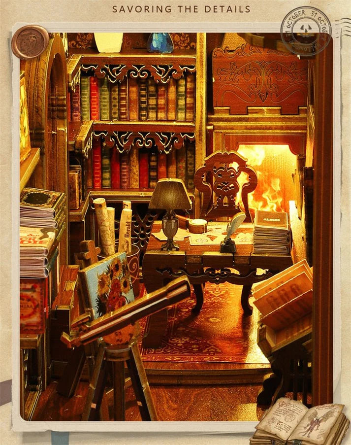 Artfultale Vintage Eternal Library DIY Book Nook Kit